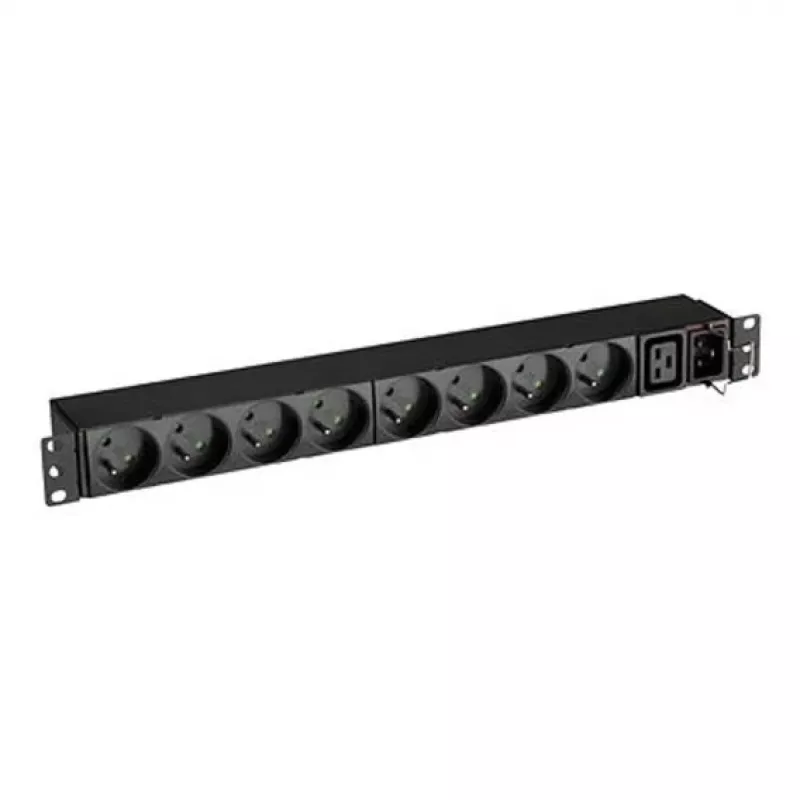 FlexPDU 8 FR - Basic - 1U - jednofázová - racková - horizontálna/vertikálna - čierna