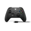 Microsoft Xbox Wireless Controller + USB-C kábel čierny gamepad analógový / digitálny PC, Xbox One, Xbox One S, Xbox One X, Xbox Series S, Xbox Series X