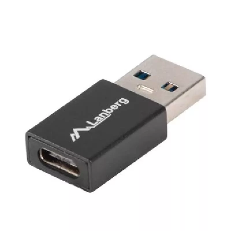 Lanberg AD-UC-UA-01 káblový adaptér/prevodník USB 3.0 typu A na USB 3.0 typu C čierny (AD-UC-UA-01)
