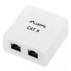 Lanberg OS6-0002-W povrchová krabica, 2x RJ45 Cat.6, biela