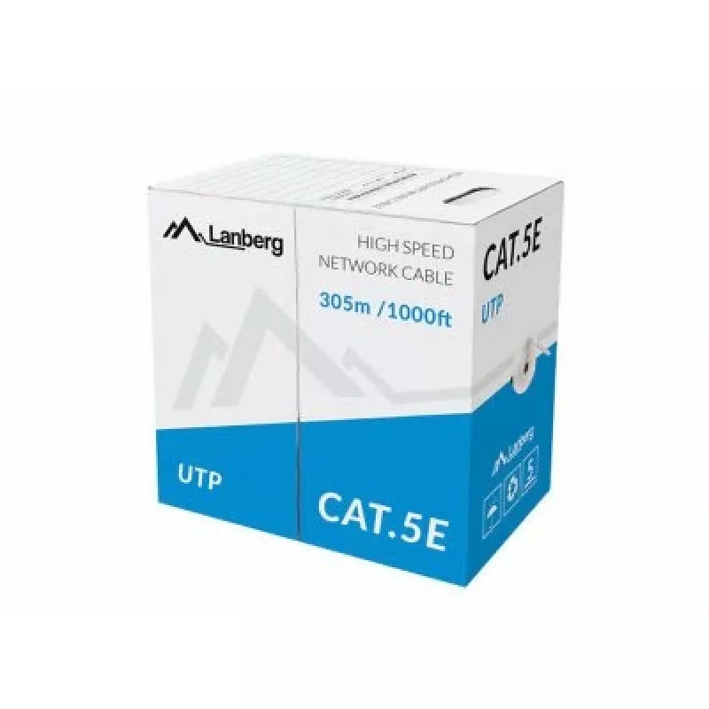 Sieťový kábel Lanberg LCU5-11CU-0305-S U/UTP Cat5e 305 m sivý