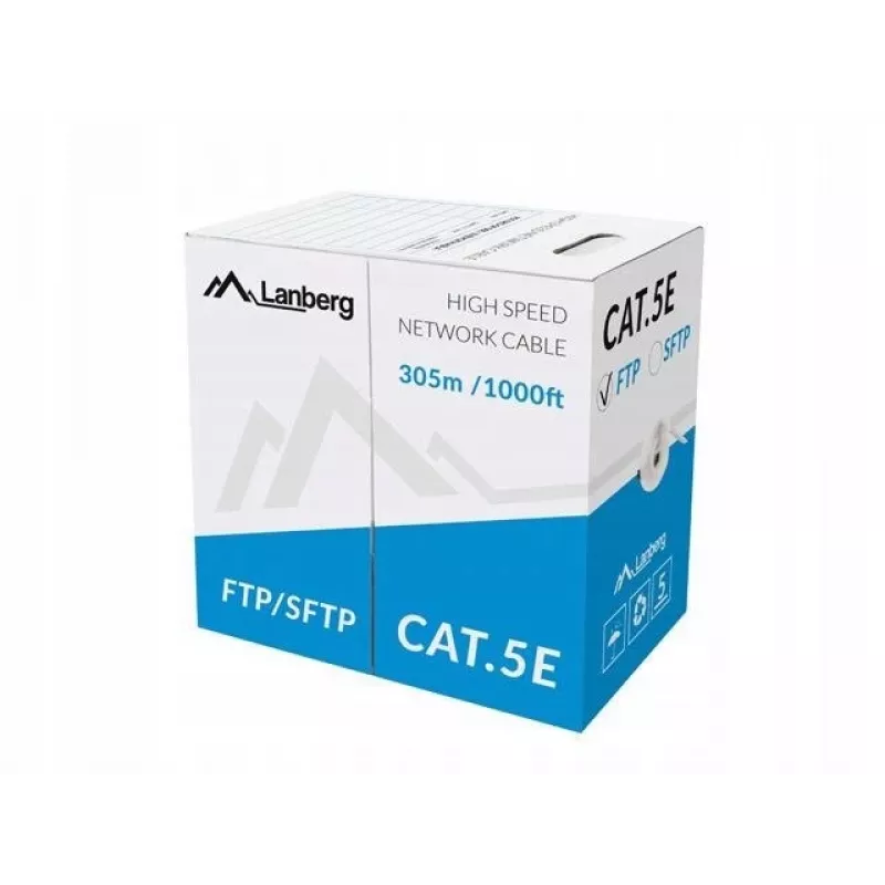 Lanberg LCF5-10CC-0305-S sieťový kábel sivý 305 m Cat5 F/UTP (FTP)