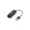 Sieťový adaptér Lanberg NC-0100-01 USB 2.0 na RJ45 100 Mbit, kábel 0,15 m