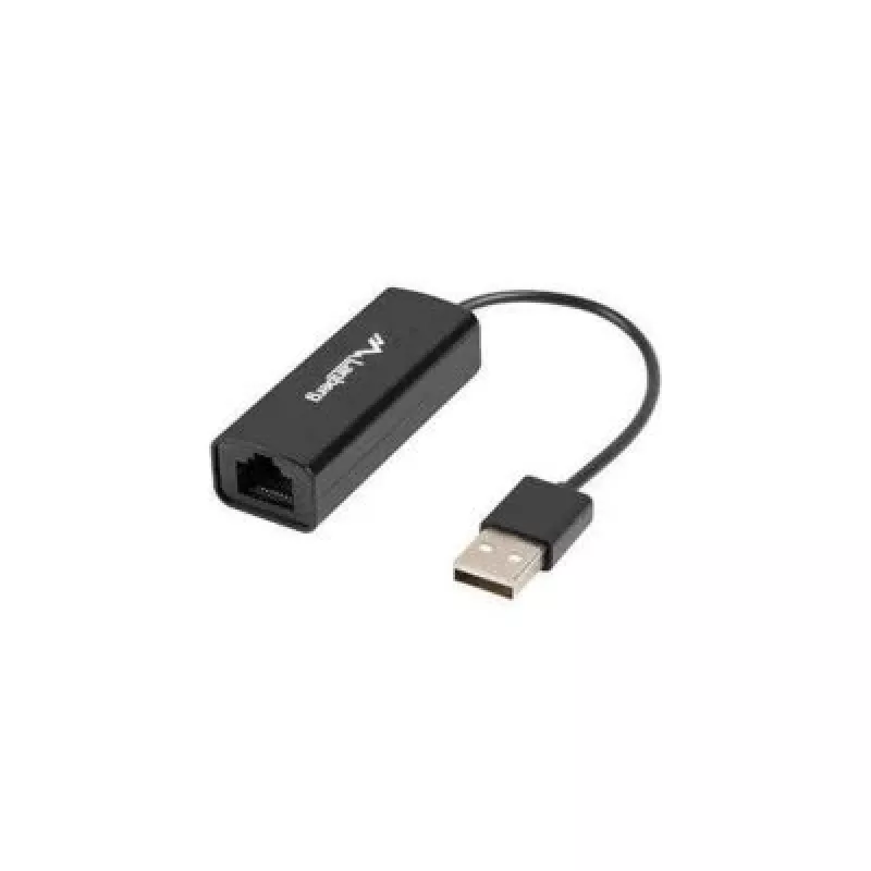 Sieťový adaptér Lanberg NC-0100-01 USB 2.0 na RJ45 100 Mbit, kábel 0,15 m