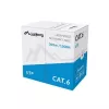 Lanberg LCU6-10CC-0305-S sieťový kábel Cat6 U/UTP, 305 m, drôt, CCA, 1 Gb/s, sivý