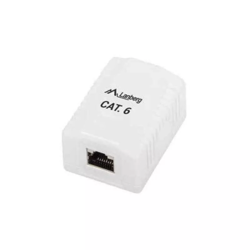 Nástenná zásuvka RJ-45 biela Lanberg OS6-0001-W