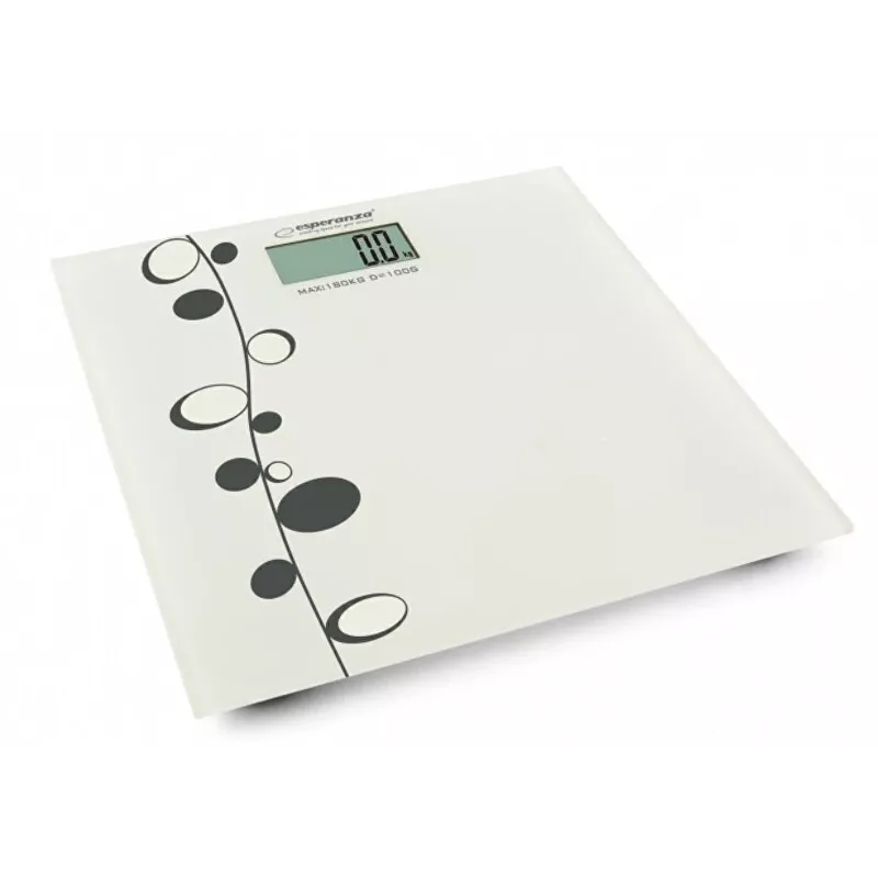 Osobná váha Esperanza Zumba EBS005 - elektronická, 180 kg, biele sklo