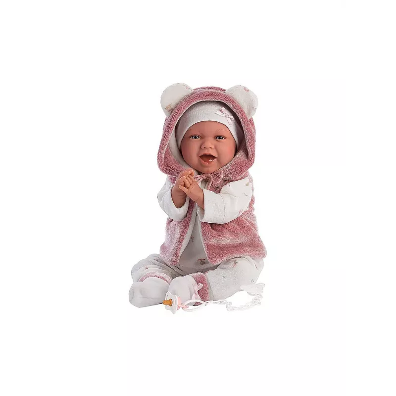 Llorens 74070 Mimi smejúca sa bábika bábätko so zvukom, 42 cm