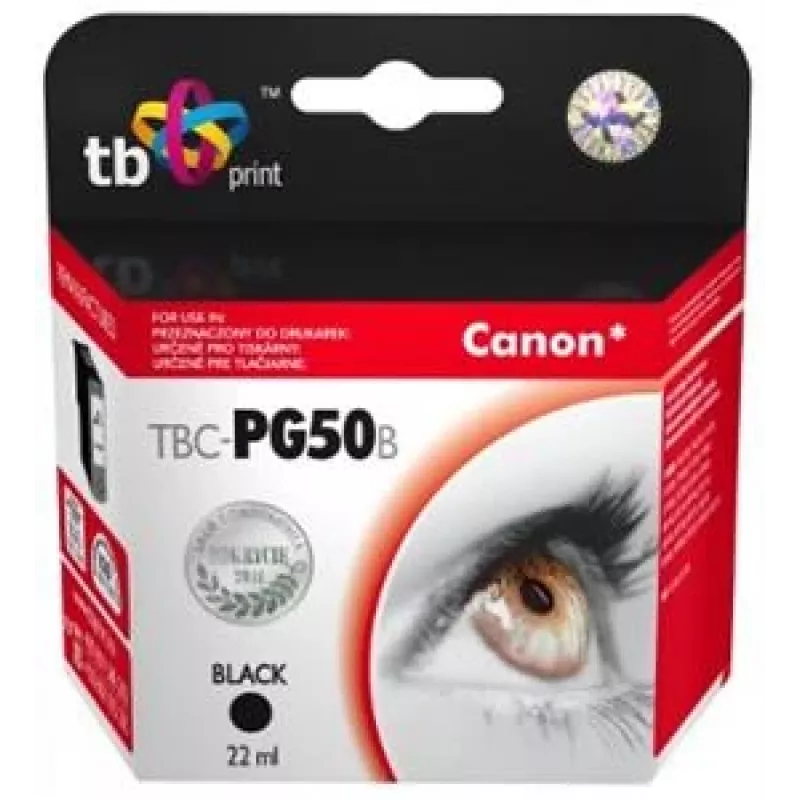 Atrament TBC-PG50B (Canon PG-50) čierny repasovaný