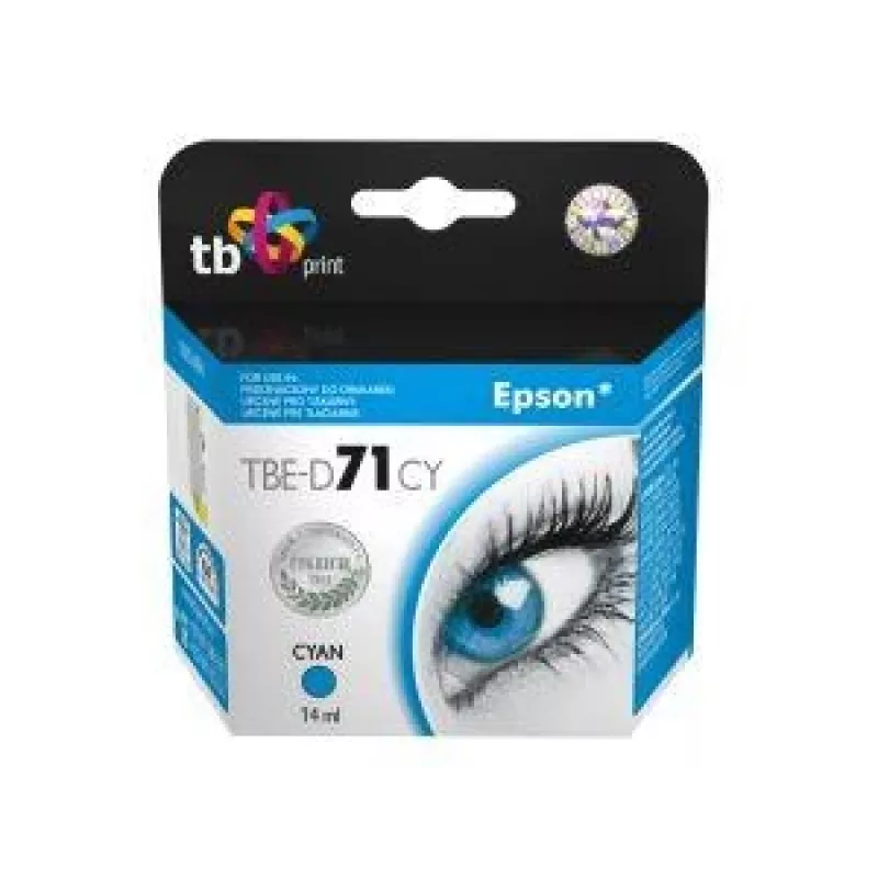 Atramentová kazeta TB kompatibilná s Epson T0712 azúrová