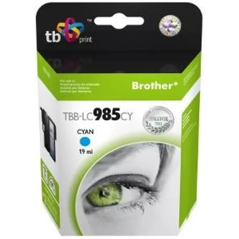 Atramentová kazeta TB kompatibilná s Brother LC 985 CY 100% N