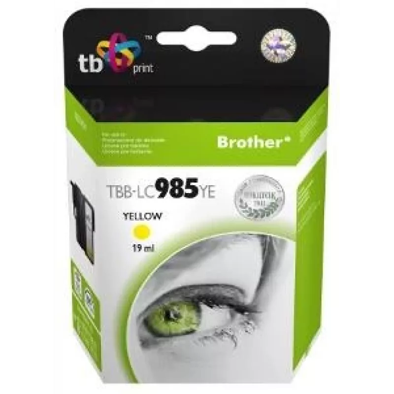 Atramentová kazeta TB kompatibilná s Brother LC 985 YE 100% N
