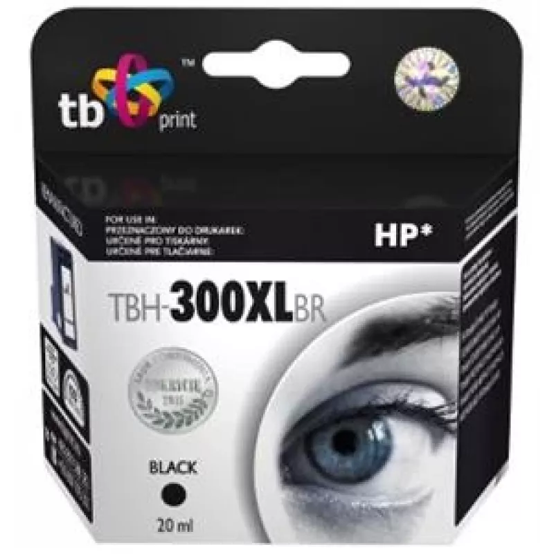 Atrament pre HP DJ F2420 čierny repasovaný TBH-300XLBR