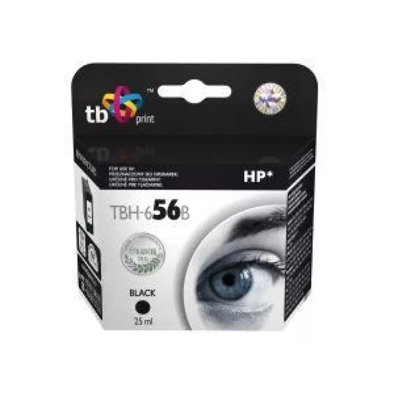 Atrament TBH-656B (HP č. 56 - C6656A) čierny repasovaný