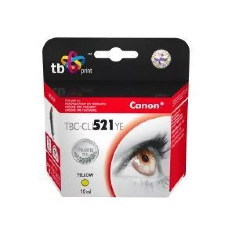 Atramentová kazeta TB kompat. s Canon CLI-521Y 100% nová