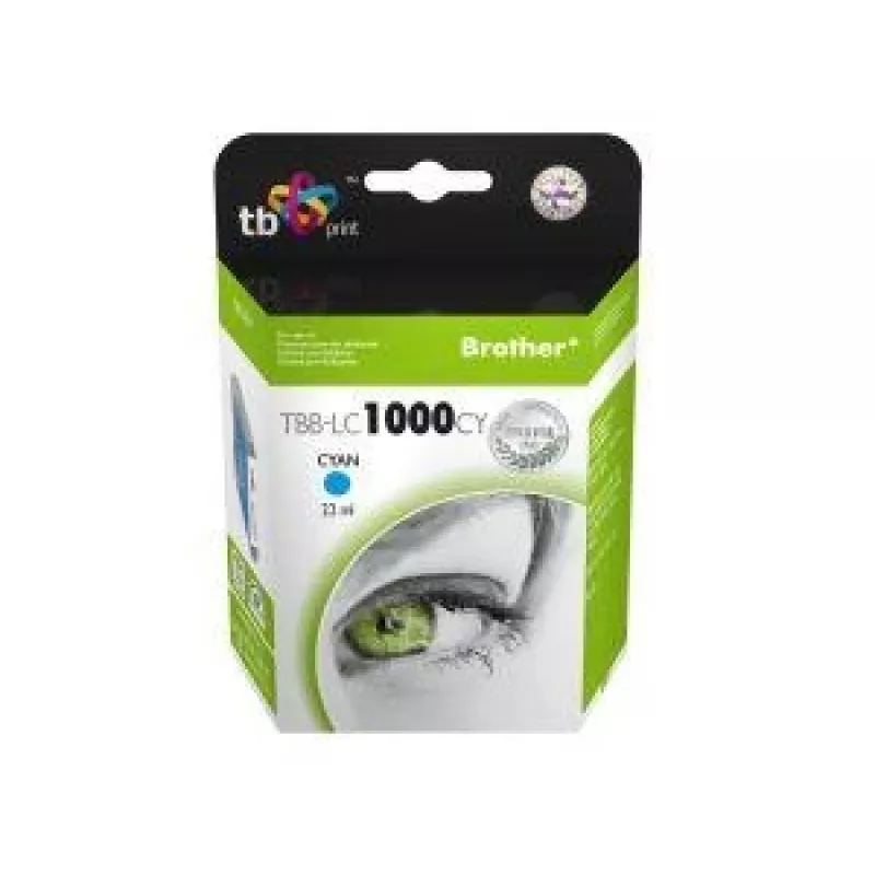 Atrament TBB-LC1000CY (Brother LC1000CY) azúrový 100% nový