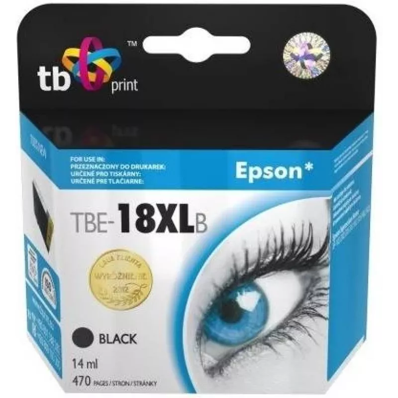 Atramentová kazeta TB kompat. S Epson T1811 čierna 100% nová