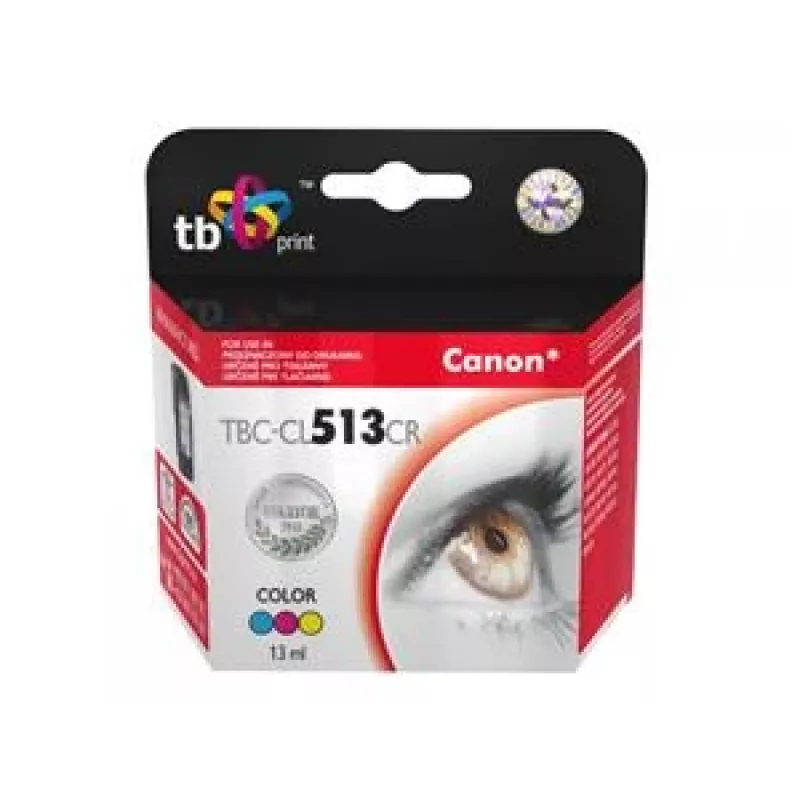 Atrament pre Canon MP 480 farebný repasovaný TBC-CL513CR