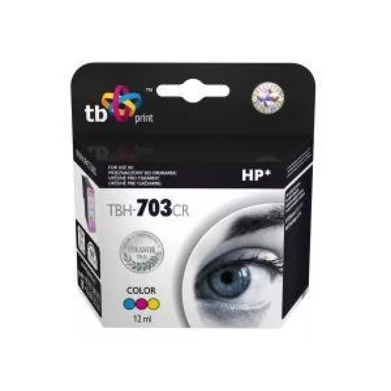 Atrament HP DJ D730/F735 farba repasovaný TBH-703CR (HP č. 703 CD888AE)