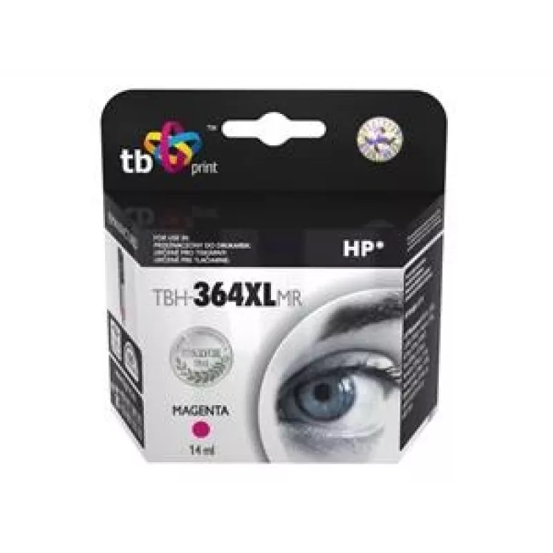 Atramentová kazeta TB kompat. s HP CB324EE (č. 364), TBH-364XLMR, purpurová