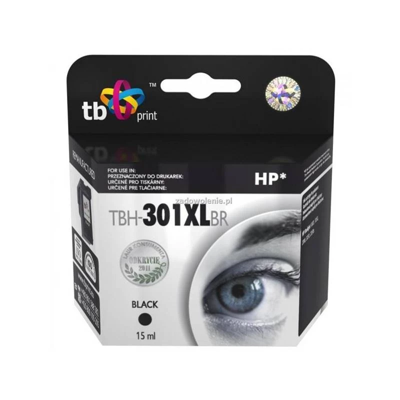 Atrament pre HP DJ1050/2050 čierny repasovaný XL TBH-301XLBR