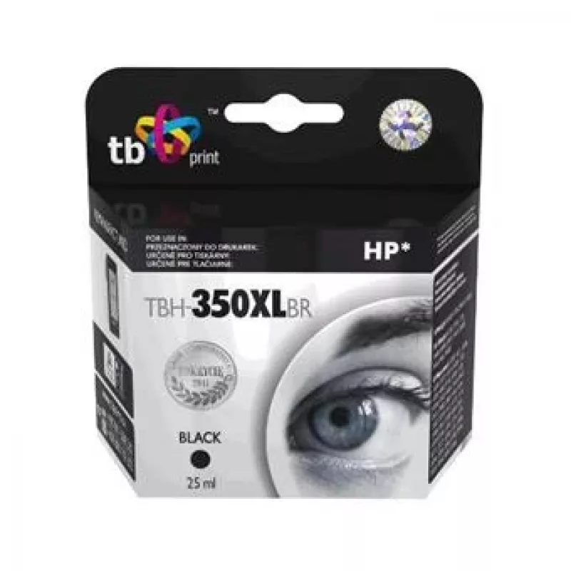 Atramentová kazeta HP DJ D4260 čierna repasovaná TBH-350XLBR