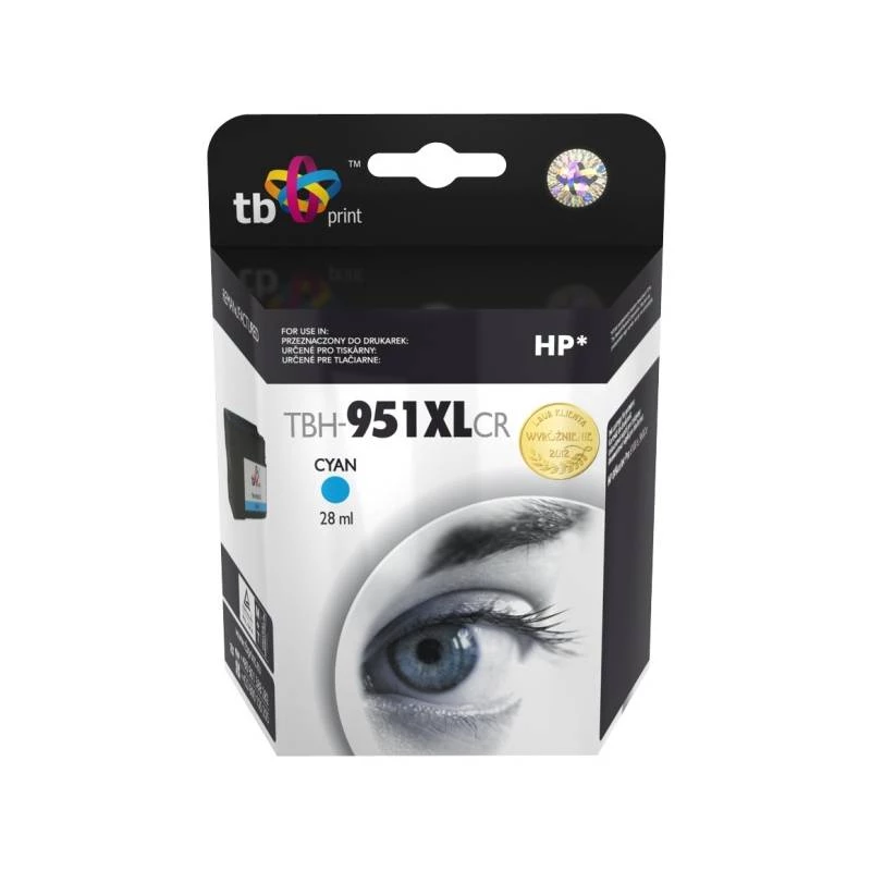 Atrament pre HP OJ Pro 8100 azúrová repasovaný TBH-951XLCR