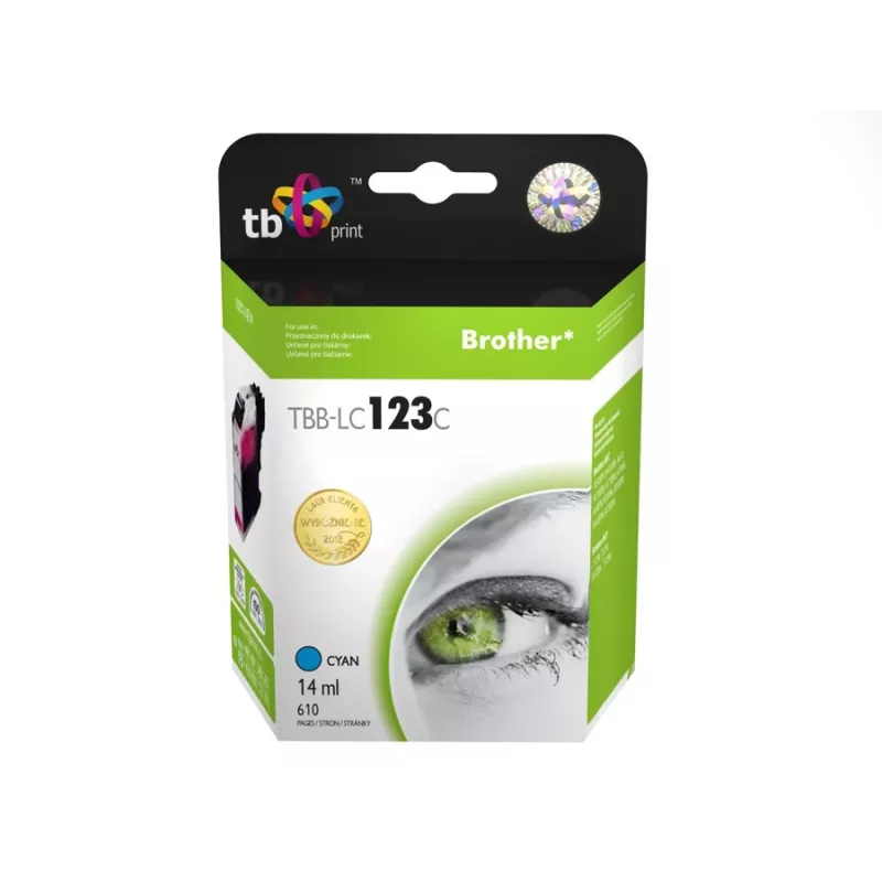Atramentová kazeta kompatibilná s Brother LC125XLC 100% nová