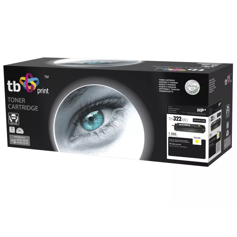 Toner TB kompatibilný s HP CE322A žltý, 1300, ref