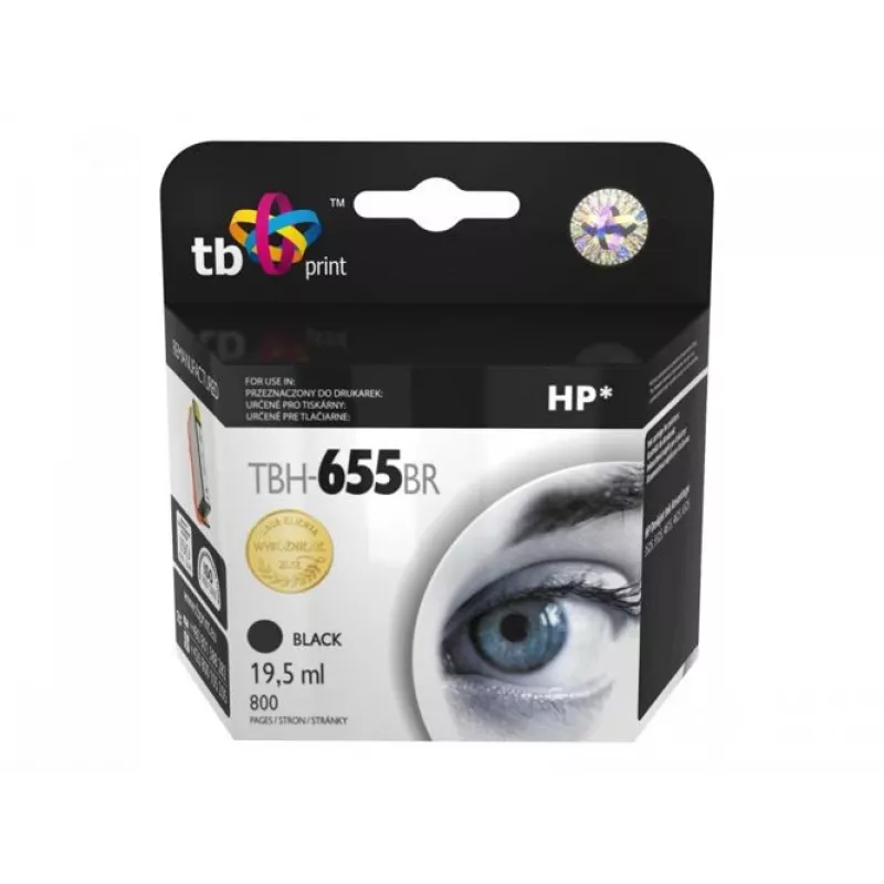 Atramentová kazeta TB kompatibilná s HP 655, Čierna, Ref.