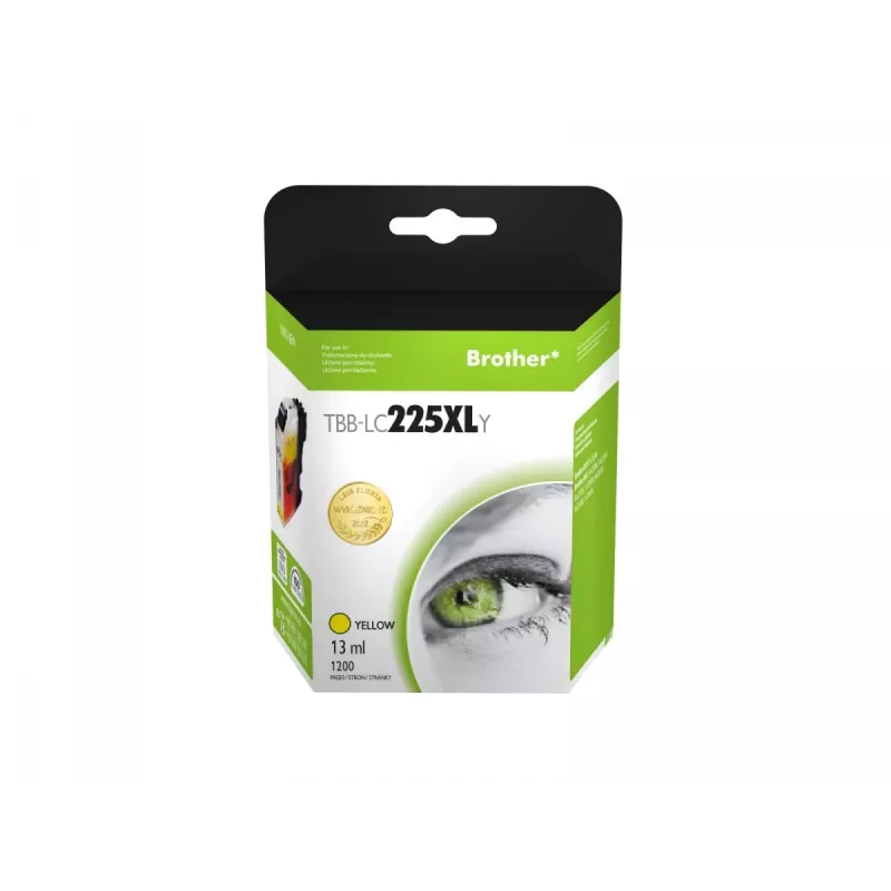 Atramentová kazeta TB kompatibilná s Brother LC225XL žltá nová