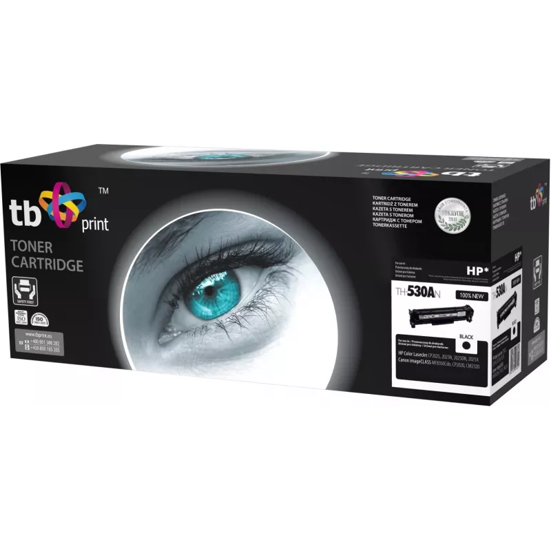 Toner TB kompatibilný s HP CC530A, 100 % nový, čierny