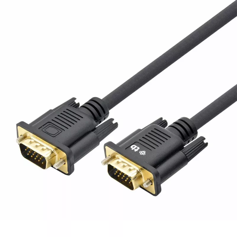 TB VGA kábel 15M-15M 1,8 m čierno-zlatý (AKTBXVGAMMG180B)