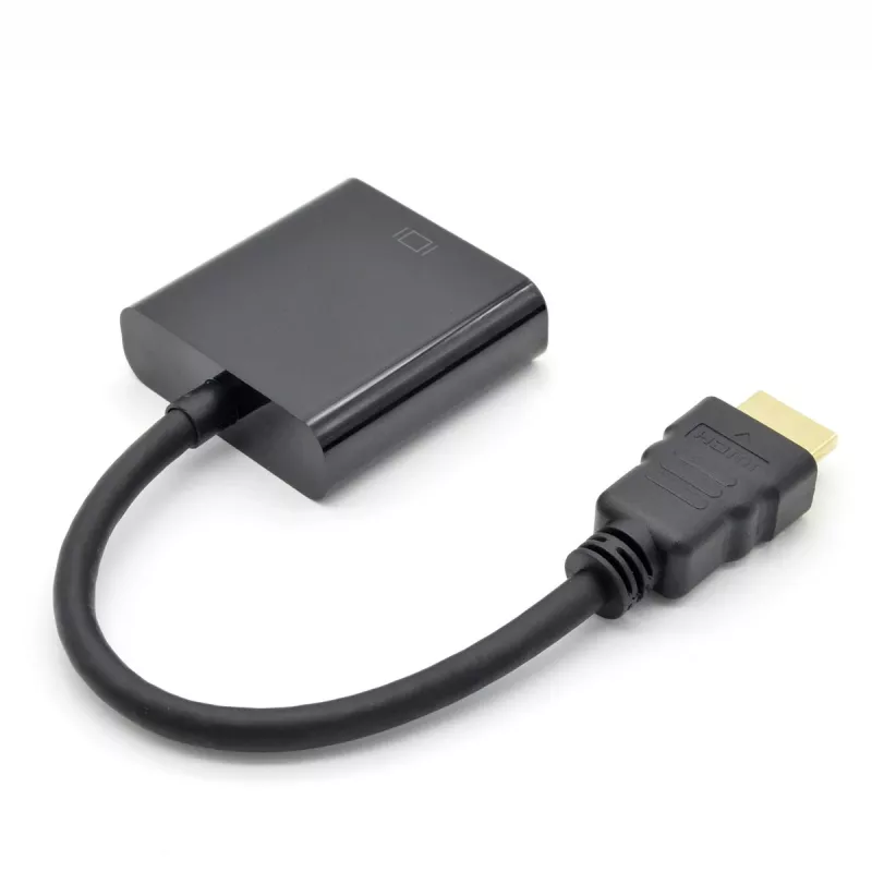 Adaptérový kábel VGA na HDMI TB AKTBXVAHMVGAF15 15 cm, VGA (konektor samica) na HDMI (konektor samec)