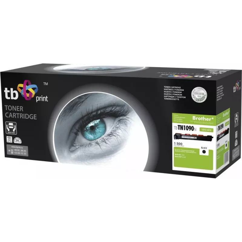 Toner TB kompatibilný s Brother TN1090N, BK, nový
