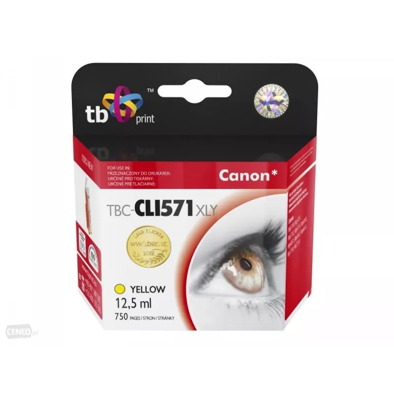 Atramentová kazeta TB kompatibilná S Canon CLI-571XL YE žltá