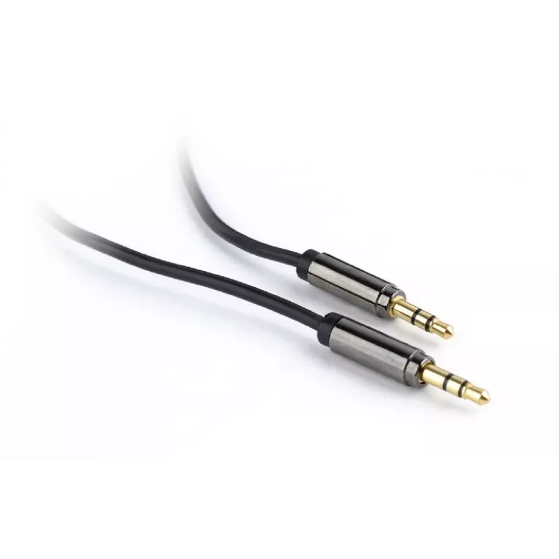 Gembird CCAP-444-1M audio kábel 3,5mm čierny (CCAP-444-1M)
