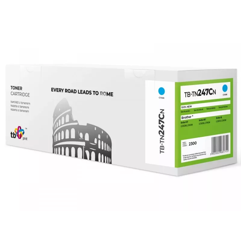Toner TB Kompat. S Brother TN247C, TB-TN247CN CY 100% nový