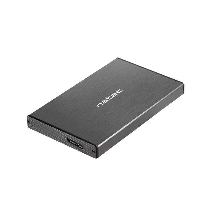 NATEC RHINO GO puzdro USB 3.0 pre 2,5'' SATA HDD/SSD, čierna hliník