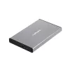 Externé HDD/SSD puzdro NATEC Rhino GO — 2,5 palca SATA, 9,5 mm, USB 3.0, hliník, sivé, až do 4 TB