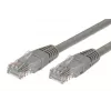 Cabel Patchcord cat.6 RJ45 UTP 1 m. Sivá