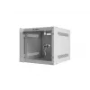 Lanberg WF10-2304-10S nástenná rack skriňa 10" 4U, 280×310 mm, sklenené dvere, 20 kg, sivá (RAL 7035)