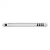 Spravovaný L2 sieťový switch UBIQUITI USW-Aggregation — 8 SFP+ slotov, podpora 10G, bez ventilátora, 1U rack, strieborná