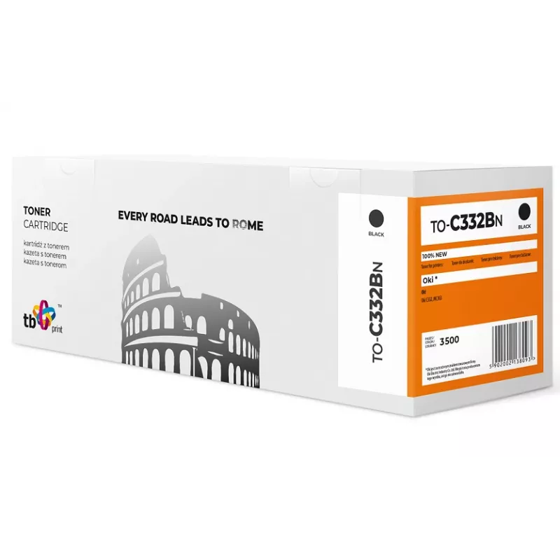 Toner OKI C332 TO-C332BN BK 100% nový 2000 strán čierny