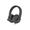 Drôtový binaurálny headset NATEC Rhea s mikrofónom na ramienku, 3,5 mm konektory, 2,2 m kábel, 32 Ω impedancia