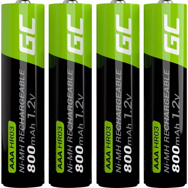 Nabíjateľná batéria Green Cell GR04 AAA NiMH 1,2 V 800 mAh 4 ks