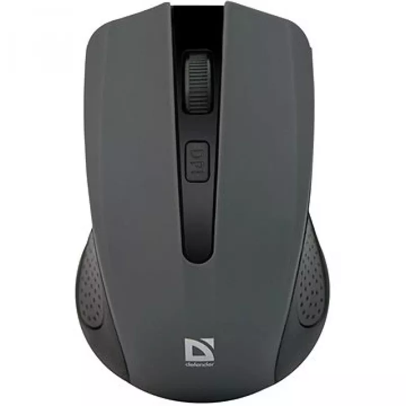 Bezdrôtová optická myš DEFENDER MM-935 RF, obojručná, 1600 DPI, sivá, USB prijímač, AAA batérie