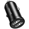 Autonabíjačka usams USA000867 — Dual USB 2×2,4A, čierna