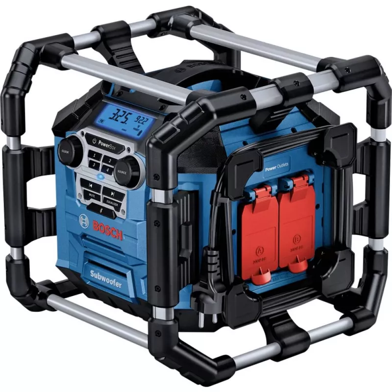 Bosch GPB 18V-5 C Professional prenosné digitálne rádio hliník, čierna, modrá