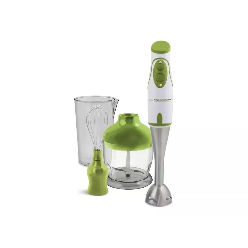 Esperanza EKM003G tyčový mixér 0,75 L zelená, biela 450 W